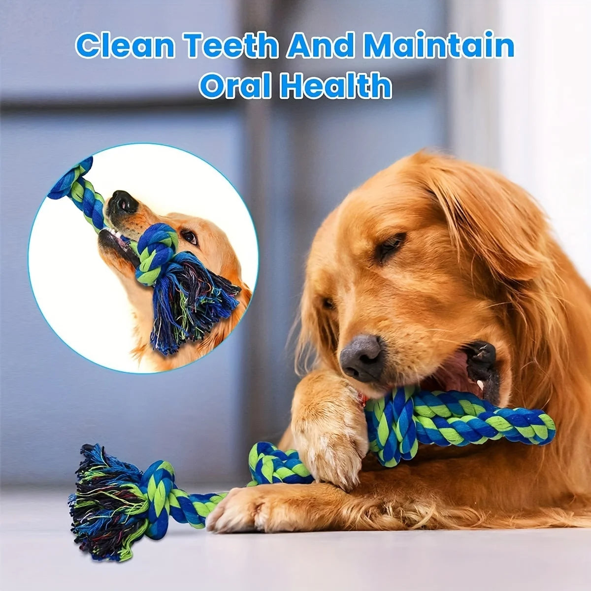 Knot Dog Toys Indestructible Durable Dog Chew Toys Tug Of War