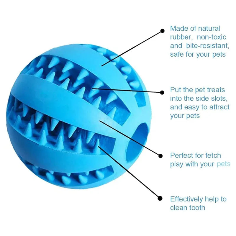 Dog Toy Ball Interactive Rubber Balls Puppy Chewing Toys Pet Tooth