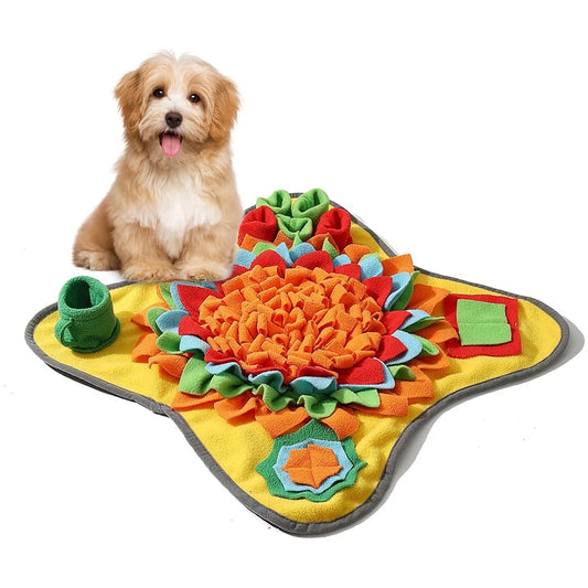 1PC Pet Smelling Mat Dog Puzzle Training Tibetan Food Mat Slow Food