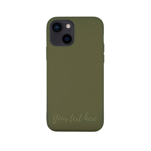 Biodegradable Personalized Phone Case - Olive Green